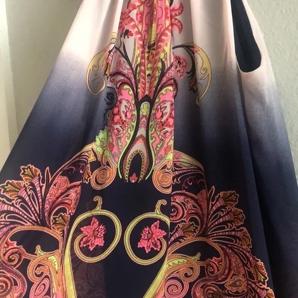 Crystal Doll Halter Style Ombré Dress - Picture 3 of 8